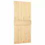 Porta Scorrevole con Set Hardware 90x210 cm Legno Massello Pino