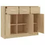 Credenza Rovere Sonoma 91x28x75 cm in Legno Multistrato