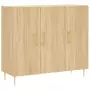 Credenza Rovere Sonoma 90x34x80 cm in Legno Multistrato