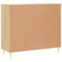 Credenza Rovere Sonoma 90x34x80 cm in Legno Multistrato