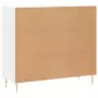 Credenza Bianca 90x34x80 cm in Legno Multistrato