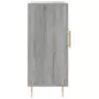 Credenza Grigio Sonoma 90x34x80 cm in Legno Multistrato