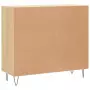 Credenza Rovere Sonoma 90x34x80 cm in Legno Multistrato