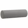 Cuscini Decorativi 2pz Grigio Chiaro Ø15x50 cm in Tessuto