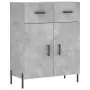 Credenza Grigio Cemento 69,5x34x90 cm in Legno Multistrato