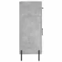 Credenza Grigio Cemento 69,5x34x90 cm in Legno Multistrato