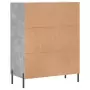 Credenza Grigio Cemento 69,5x34x90 cm in Legno Multistrato