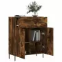 Credenza Rovere Fumo 69,5x34x90 cm in Legno Multistrato