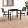 Set da Pranzo da Giardino 3 pz in Acciaio