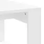 Tavolino da Salotto Bianco 102x50x35 cm in Legno Multistrato