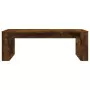 Tavolino da Salotto Rovere Fumo 102x50x35 cm Legno Multistrato