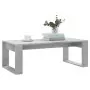 Tavolino Salotto Grigio Cemento 102x50x35 cm Legno Multistrato