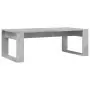 Tavolino Salotto Grigio Cemento 102x50x35 cm Legno Multistrato