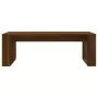 Tavolino Salotto Rovere Marrone 102x50x35 cm Legno Multistrato