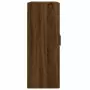 Mobile a Parete Rovere Marrone 69,5x34x90 cm Legno Multistrato