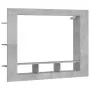 Mobile Porta TV Grigio Cemento 152x22x113 cm Legno Multistrato