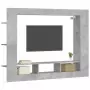 Mobile Porta TV Grigio Cemento 152x22x113 cm Legno Multistrato