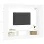 Mobile Porta TV Bianco 152x22x113 cm in Legno Multistrato