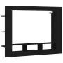 Mobile Porta TV Nero 152x22x113 cm in Legno Multistrato