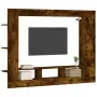 Mobile Porta TV Rovere Fumo 152x22x113 cm in Legno Multistrato