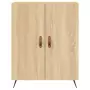 Credenza Rovere Sonoma 69,5x34x180 cm in Legno Multistrato