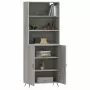 Credenza Grigio Sonoma 69,5x34x180 cm in Legno Multistrato