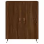 Credenza Rovere Marrone 69,5x34x180 cm in Legno Multistrato