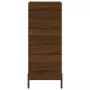 Credenza Rovere Marrone 34,5x34x180 cm in Legno Multistrato