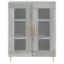 Credenza Grigio Sonoma 69,5x34x180 cm in Legno Multistrato