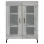 Credenza Grigio Sonoma 69,5x34x180 cm in Legno Multistrato