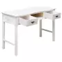 Tavolo Consolle Bianco Anticato 110x45x76 cm in Legno