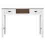 Tavolo Consolle Bianco Anticato 110x45x76 cm in Legno