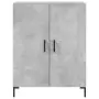 Credenza Grigio Cemento 69,5x34x180 cm in Legno Multistrato