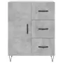 Credenza Grigio Cemento 69,5x34x180 cm in Legno Multistrato