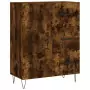 Credenza Rovere Fumo  69,5x34x180 cm in Legno Multistrato