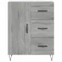 Credenza Grigio Sonoma 69,5x34x180 cm in Legno Multistrato