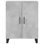 Credenza Grigio Cemento 69,5x34x180 cm in Legno Multistrato