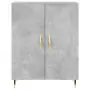 Credenza Grigio Cemento 69,5x34x180 cm in Legno Multistrato