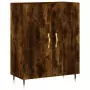 Credenza Rovere Fumo  69,5x34x180 cm in Legno Multistrato