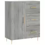 Credenza Grigio Sonoma 69,5x34x180 cm in Legno Multistrato