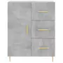 Credenza Grigio Cemento 69,5x34x180 cm in Legno Multistrato