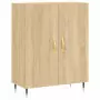 Credenza Rovere Sonoma 69,5x34x180 cm in Legno Multistrato