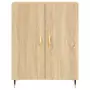 Credenza Rovere Sonoma 69,5x34x180 cm in Legno Multistrato