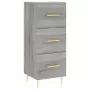 Credenza Grigio Sonoma 34,5x34x180 cm in Legno Multistrato