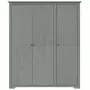 Armadio BODO 151,5x52x176,5 cm in Legno Massello di Pino Grigio