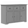 Credenza BODO 115x43x79,5 cm in Legno Massello di Pino Grigio