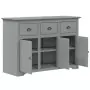 Credenza BODO 115x43x79,5 cm in Legno Massello di Pino Grigio