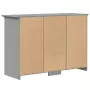 Credenza BODO 115x43x79,5 cm in Legno Massello di Pino Grigio