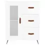 Credenza 69,5x34x90 cm in Legno Multistrato Bianco Lucido