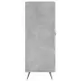 Credenza Grigio Cemento 69,5x34x90 cm in Legno Multistrato